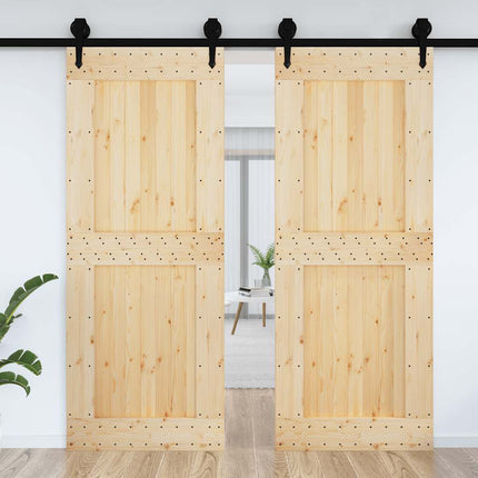 Porta NARVIK 90x210 cm in Legno Massello di Pino