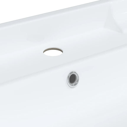 Lavandino da Bagno Bianco 91,5x48x23cm Rettangolare in Ceramica