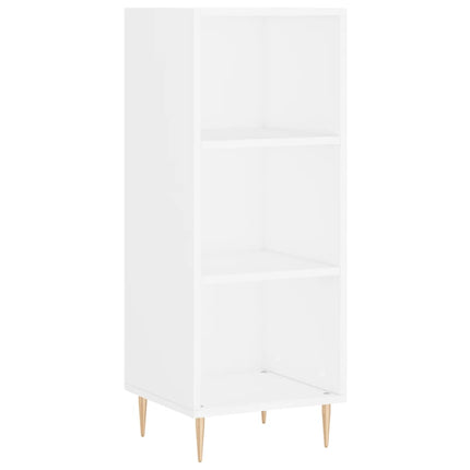 Credenza Bianca 34,5x32,5x90 cm in Legno Multistrato