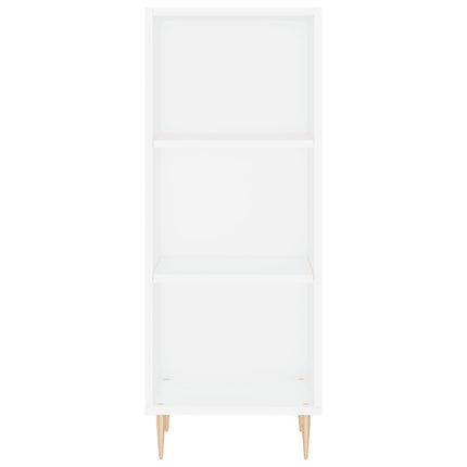 Credenza Bianca 34,5x32,5x90 cm in Legno Multistrato