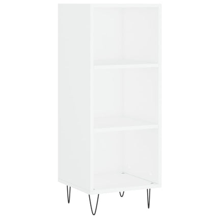 Credenza Bianca 34,5x32,5x90 cm in Legno Multistrato