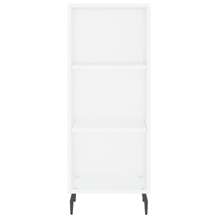 Credenza Bianca 34,5x32,5x90 cm in Legno Multistrato