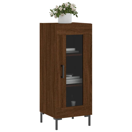 Credenza Rovere Marrone 34,5x34x90 cm in Legno Multistrato