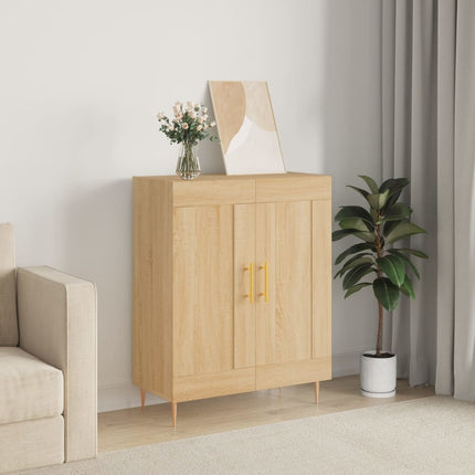 Credenza Rovere Sonoma 69,5x34x90 cm in Legno Multistrato