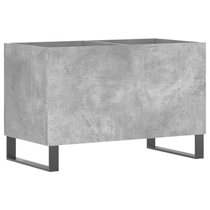 Mobile Porta Dischi Grigio Cemento 74,5x38x48 Legno Multistrato