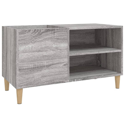 Mobile Porta Dischi Grigio Sonoma 84,5x38x48 Legno Multistrato