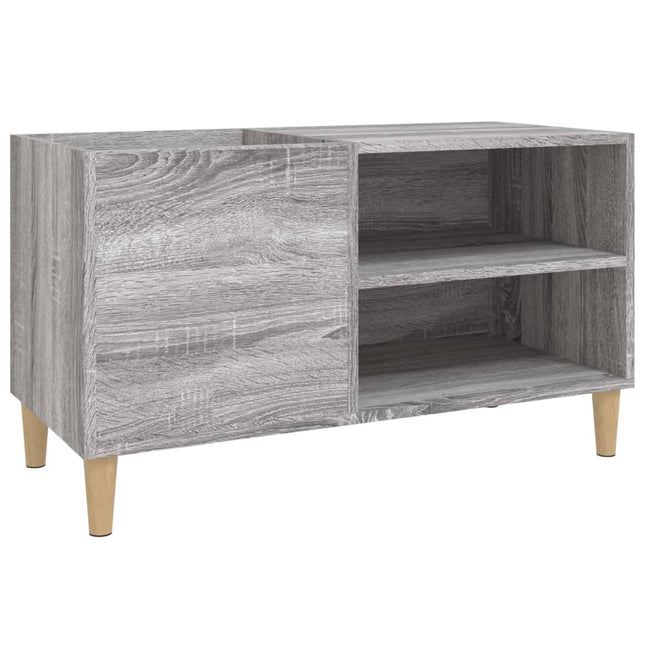 Mobile Porta Dischi Grigio Sonoma 84,5x38x48 Legno Multistrato