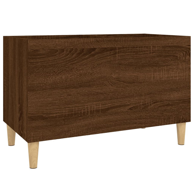 Mobile Porta Dischi Rovere Marrone 74,5x38x48 Legno Multistrato
