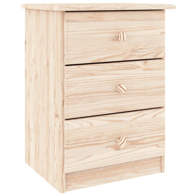 Comodino ALTA 41x35x55,5 cm in Legno Massello di Pino