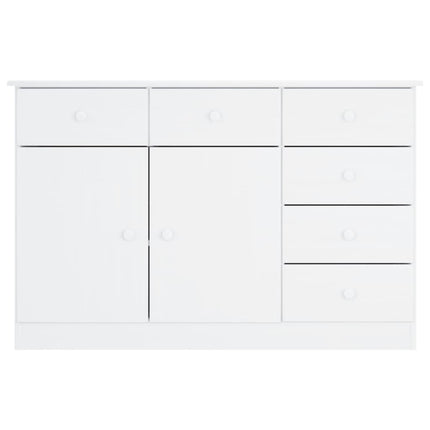 Credenza ALTA Bianca 112x35x73 cm in Legno Massello di Pino