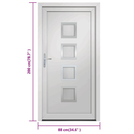 Porta Ingresso Bianca 88x200 cm in PVC