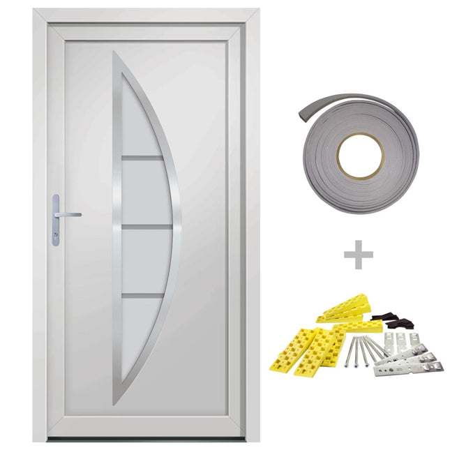 Porta Ingresso Bianca 108x200 cm in PVC