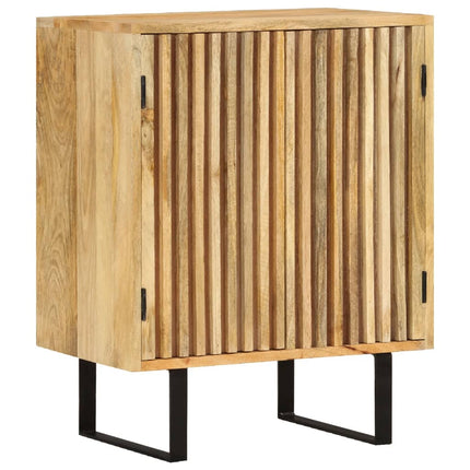 Credenza con 2 Ante 55x35x70 cm in Legno Massello di Mango