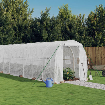 Serra con Telaio in Acciaio Bianco 36 mÃ‚Â² 18x2x2 m
