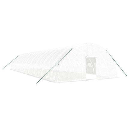 Serra con Telaio in Acciaio Bianco 108 mÃ‚Â² 18x6x2,85 m