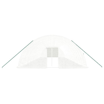 Serra con Telaio in Acciaio Bianco 108 mÃ‚Â² 18x6x2,85 m