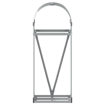 Portaceppi Grigio Chiaro 40x45x100 cm in Acciaio Zincato