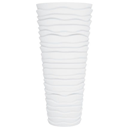 Fioriera con Interno Rimovibile Bianco 18/45 L PP Scanalato