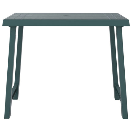 Tavolo da Campeggio Verde 79x56x64cm in PP Aspetto in Legno