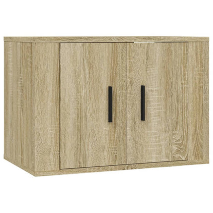Set di Mobili Porta TV 3 pz Rovere Sonoma in Legno Multistrato