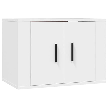 Set Mobili Porta TV 3 pz Bianco in Legno Multistrato