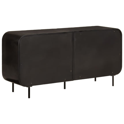 Credenza 140x35x70 cm in Legno Massello di Recupero e Metallo