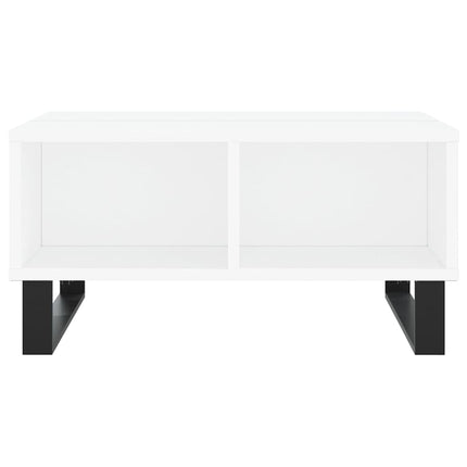 Tavolino da Salotto Bianco 60x60x30 cm in Legno Multistrato