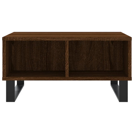 Tavolino da Salotto Rovere Marrone 60x60x30cm Legno Multistrato