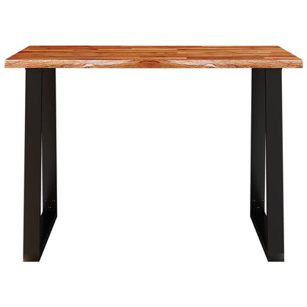Tavolo da Pranzo Bordi Vivi 110x70x75 cm Legno Massello Acacia