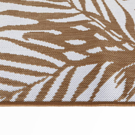 Tappeto da Esterno Marrone e Bianco 80x250 cm Reversibile