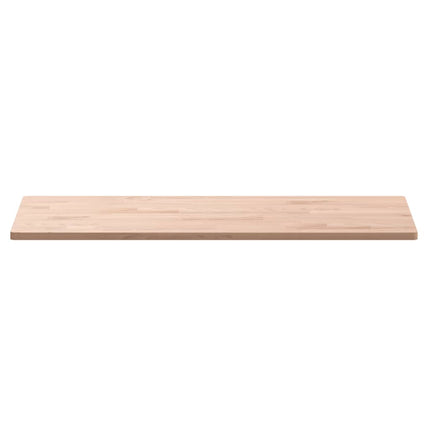 Piano Tavolo 80x40x1,5cm Rettangolare Legno Massello Faggio