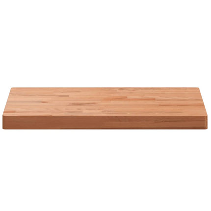 Piano Tavolo 60x40x4cm Rettangolare Legno Massello di Faggio