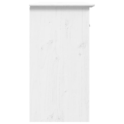Credenza BODO 115,5x44x80 cm in Legno Massello di Pino Bianco