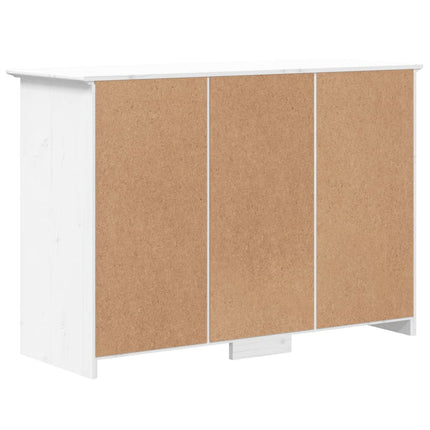 Credenza BODO 115,5x44x80 cm in Legno Massello di Pino Bianco