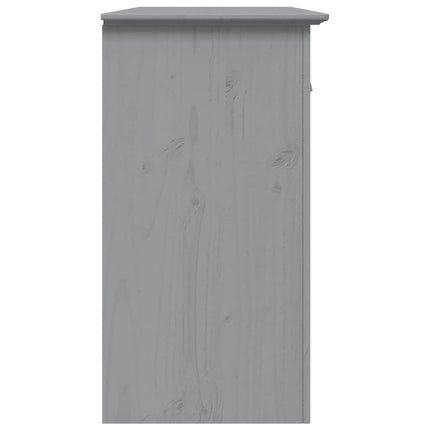 Credenza BODO 115,5x44x80 cm in Legno Massello di Pino Grigio