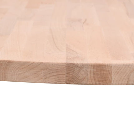 Piano per Tavolo ÃƒËœ50x1,5 cm Rotondo in Legno Massello di Faggio