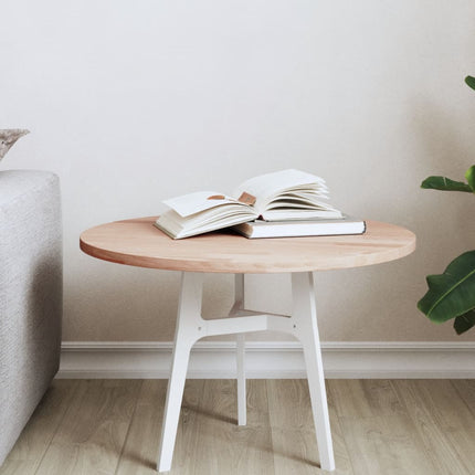 Piano per Tavolo ÃƒËœ50x1,5 cm Rotondo in Legno Massello di Faggio