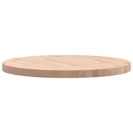 Piano per Tavolo Ã˜70x4 cm Rotondo in Legno Massello di Faggio