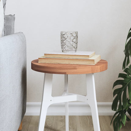 Piano per Tavolo ÃƒËœ30x2,5 cm Rotondo in Legno Massello di Faggio