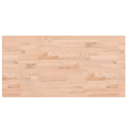 Piano Bagno 100x50x2,5 cm in Legno Massello di Faggio