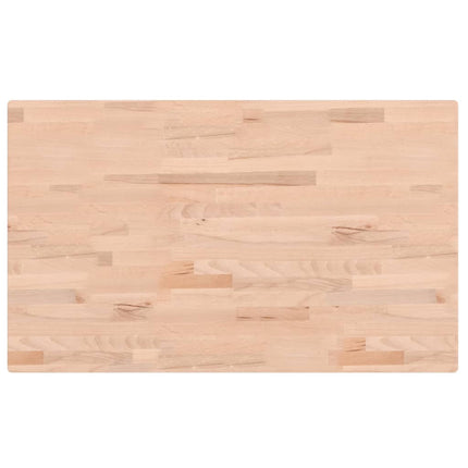 Piano Bagno 100x60x2,5 cm in Legno Massello di Faggio