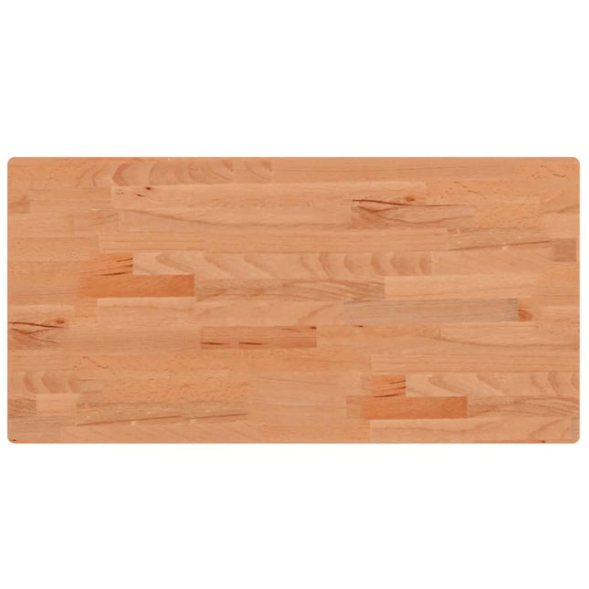 Piano Bagno 80x40x2,5 cm Legno Massello di Faggio