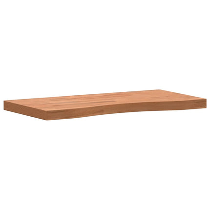 Piano per Scrivania 80x(36-40)x4 cm Legno Massello di Faggio