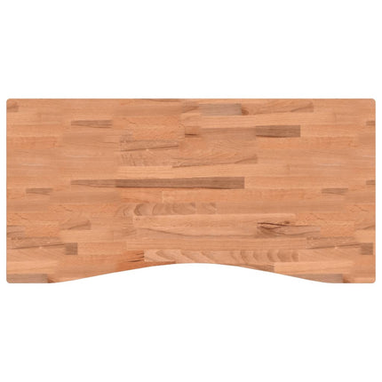 Piano per Scrivania 100x(45-50)x4 cm Legno Massello di Faggio