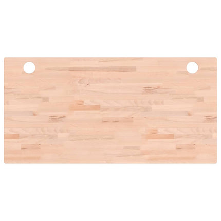 Piano per Scrivania 110x55x1,5 cm in Legno Massello di Faggio