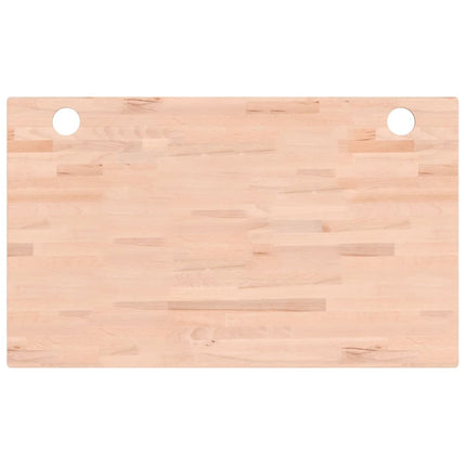 Piano Scrivania 100x60x2,5 cm in Legno Massello di Faggio