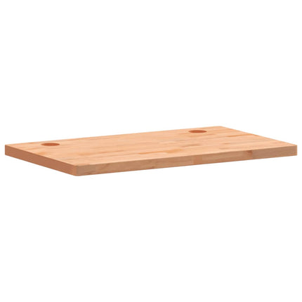 Piano Scrivania 100x60x4 cm in Legno Massello di Faggio