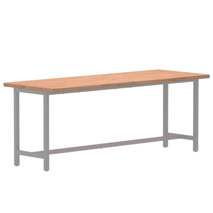 Piano Scrivania 150x55x2,5 cm in Legno Massello di Faggio