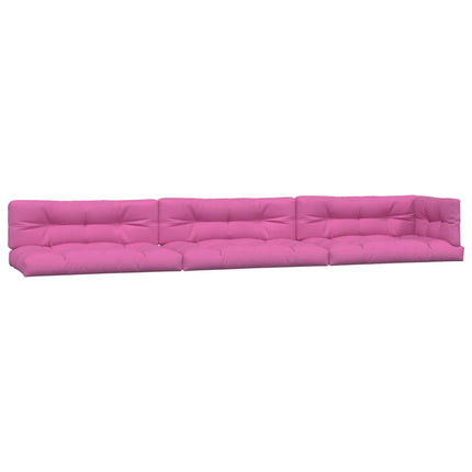 Cuscini per Pallet 7 pz Rosa in Tessuto