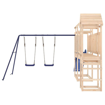Set da Gioco da Esterno in Legno Massello di Pino